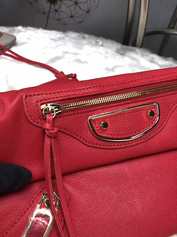 BALENCIAG巴黎世家 義大利進口山羊皮手抓包 原版品質 簡單時尚手包 配肩帶可斜挎  BL1026